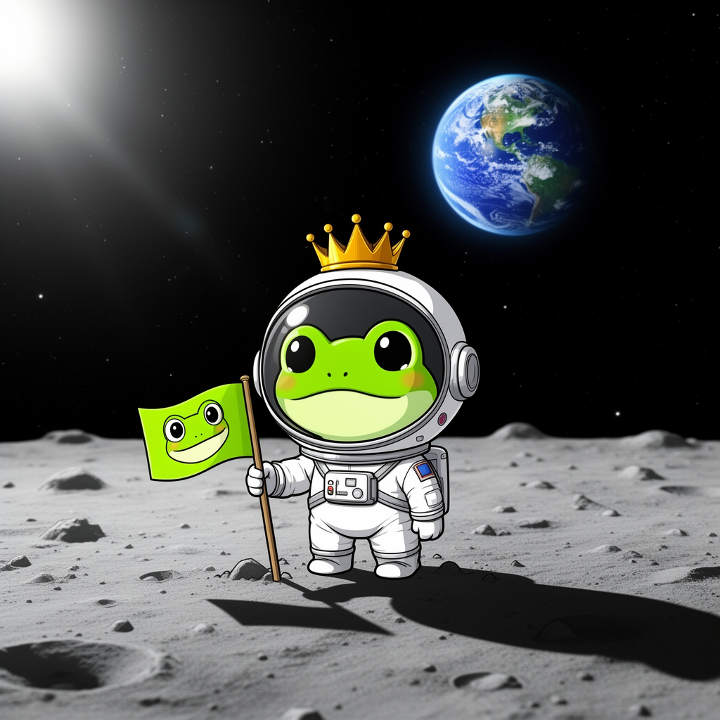 Baby PEPE on the moon